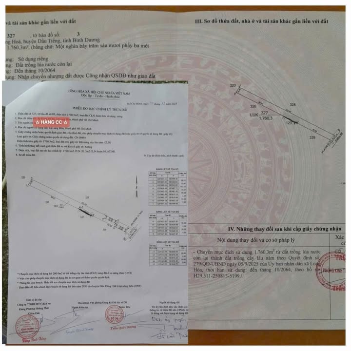 Đất nền Long Hoà Dầu Tiếng 1800m² - Tiềm năng tăng giá vượt trội!