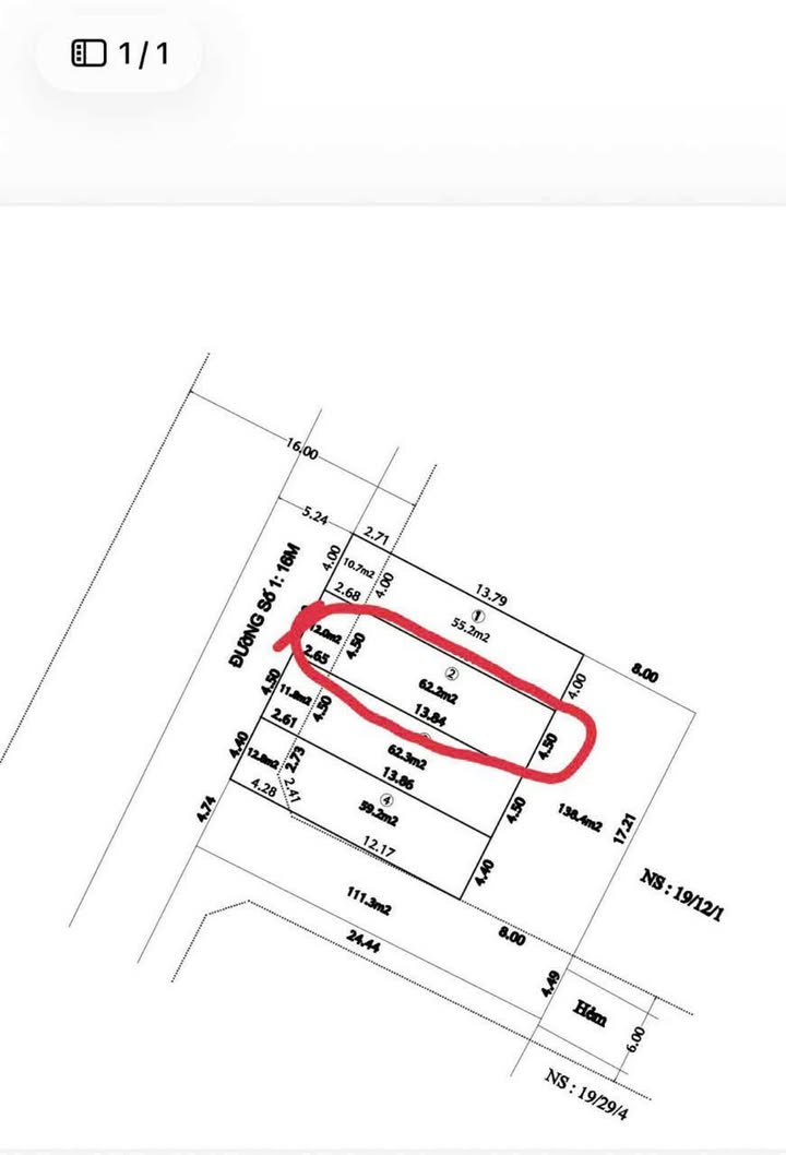 Đất nền mặt tiền Đường số 1, Bình Tân - 76m² - 5.95 Tỷ TL