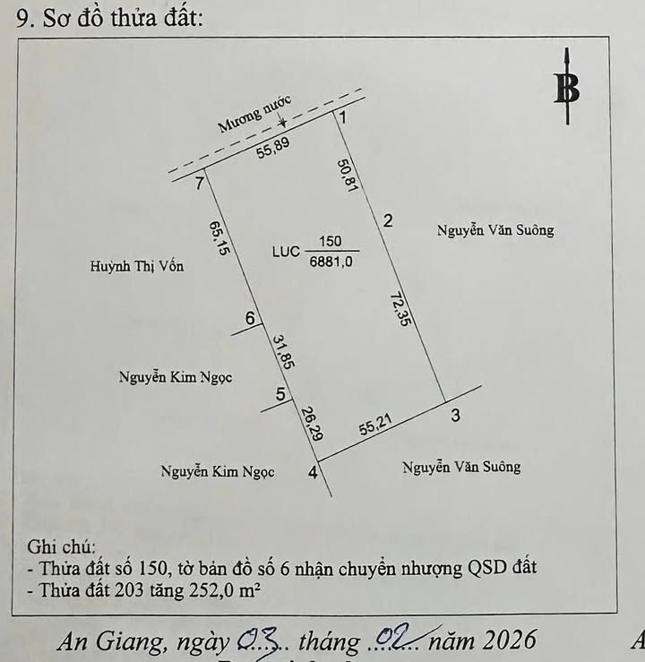 Bán 6881m² đất ruộng Vĩnh Khánh Thoại Sơn - Đầu tư dài hạn!