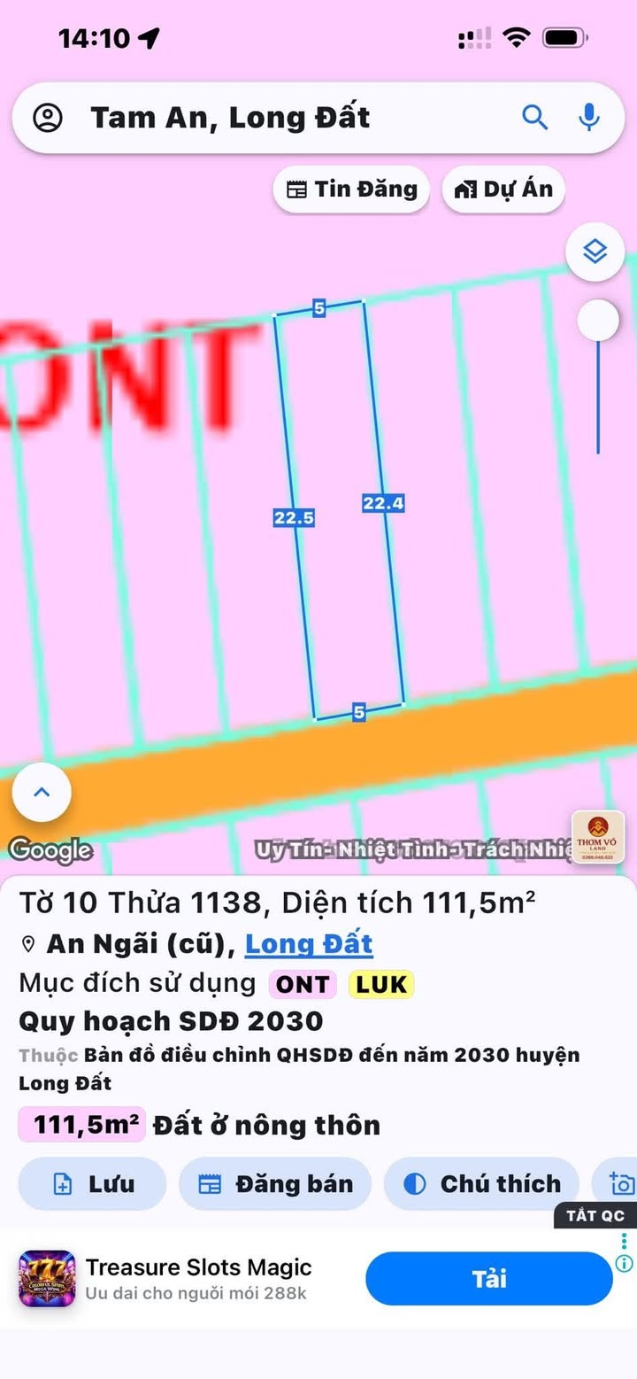 Đất nền Bà Rịa 110m² - Sổ đỏ chính chủ, tiềm năng tăng giá!