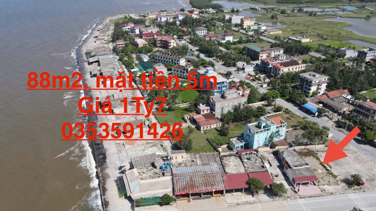Đất nền Quất Lâm 88m² giá 1.7 tỷ - Sổ đỏ chính chủ, mặt biển!