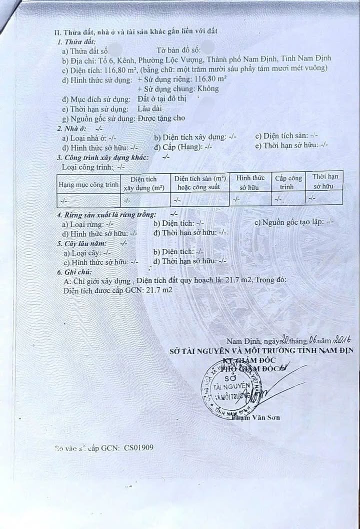 Đất nền Lộc Vượng, Nam Định 116.8m² - Tiềm năng tăng giá vượt trội!