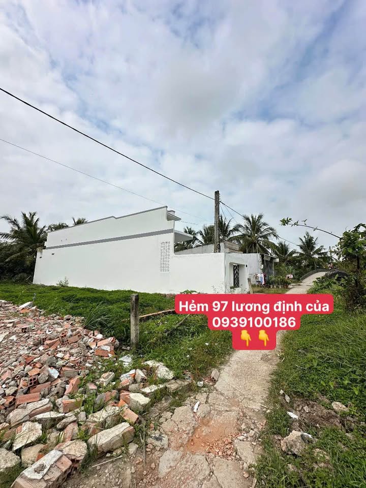 Bán Đất Nền Sóc Trăng 100m² - Hẻm 97 Lương Định Của, Nở Hậu 12.5m