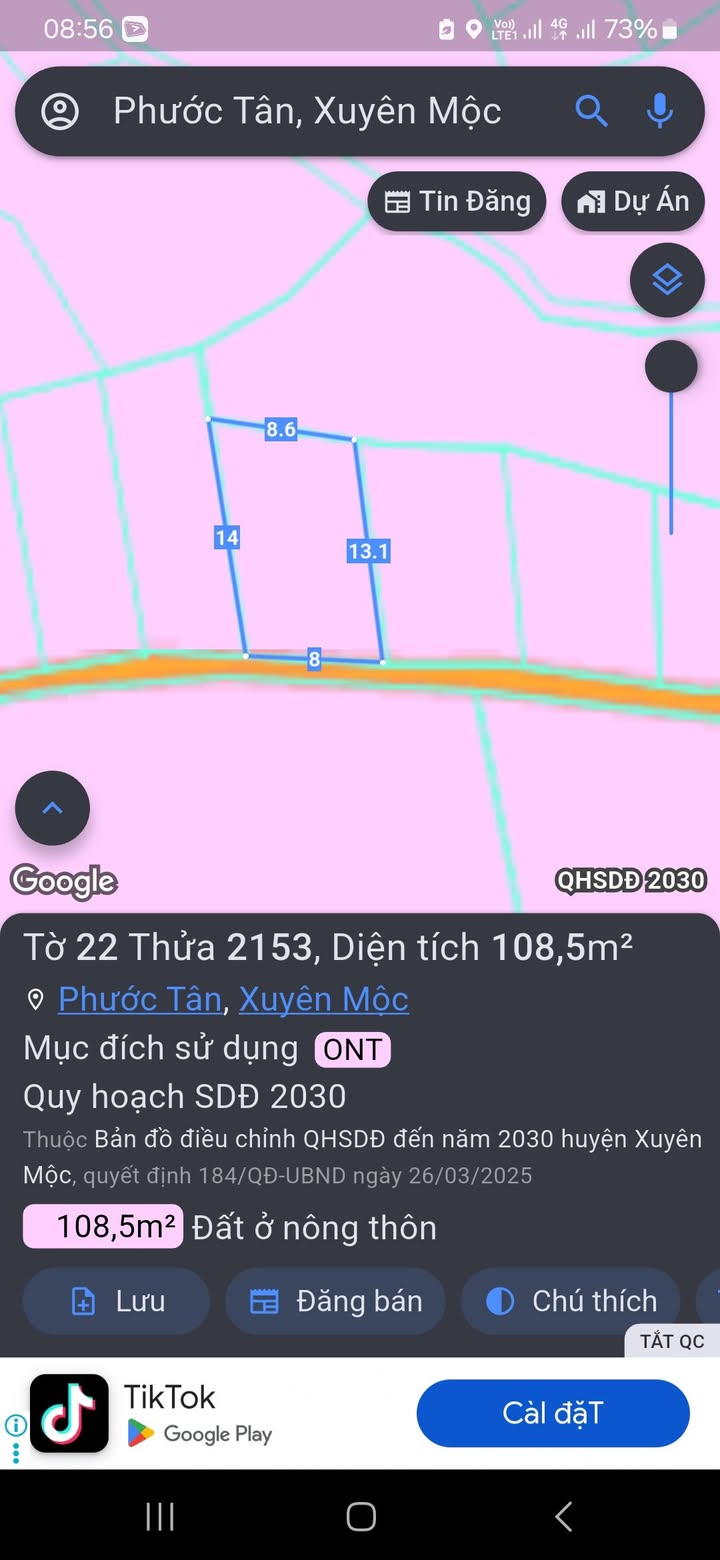 Đất nền Xuyên Mộc 112m² - Sổ đỏ chính chủ, công chứng ngay!