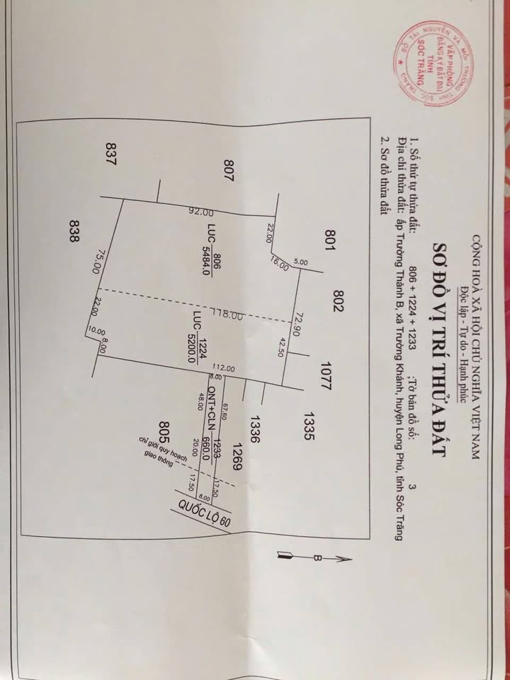 Đất Vườn Sóc Trăng 11.000m² Mặt Tiền QL60 - Đầu Tư Sinh Lời