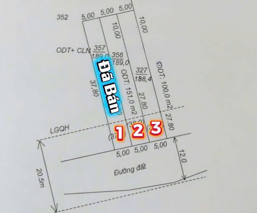 Đất Nền Hòa Thành 185m² Sổ Đỏ - Giá 370 Triệu/Lô