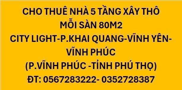 Shophouse The City Light Khai Quang 5 tầng - Mặt tiền kinh doanh