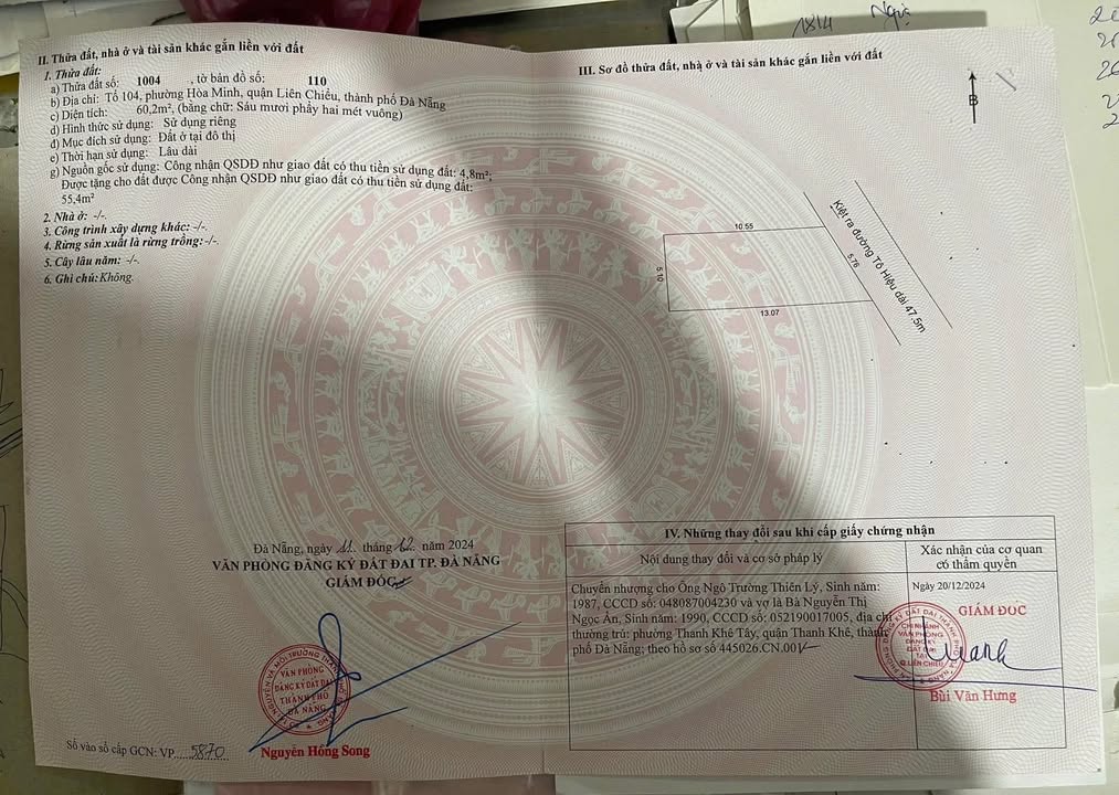 Đất nền 60m² Tô Hiệu, Tam Kỳ - Kiệt ô tô, giá 3.99 tỷ