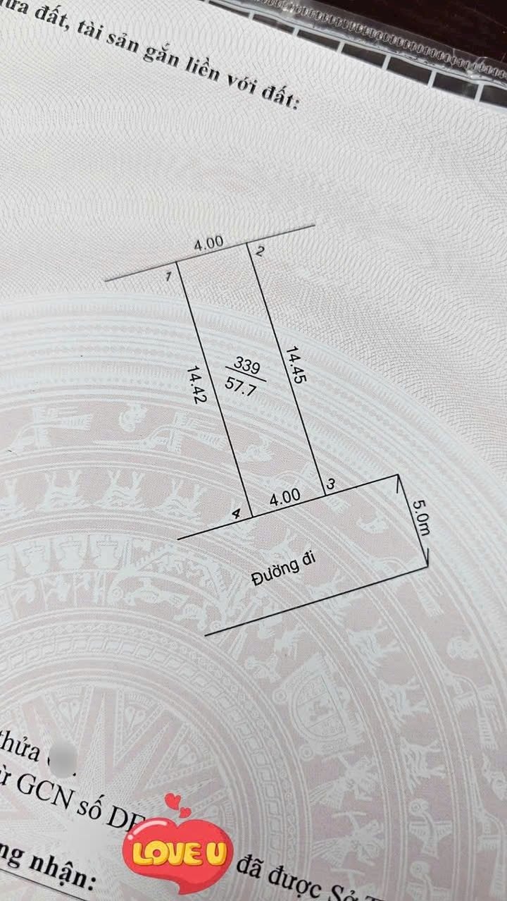 Đất Kim Sơn 58m² Sổ Đỏ Chính Chủ - Giá 1 Tỷ