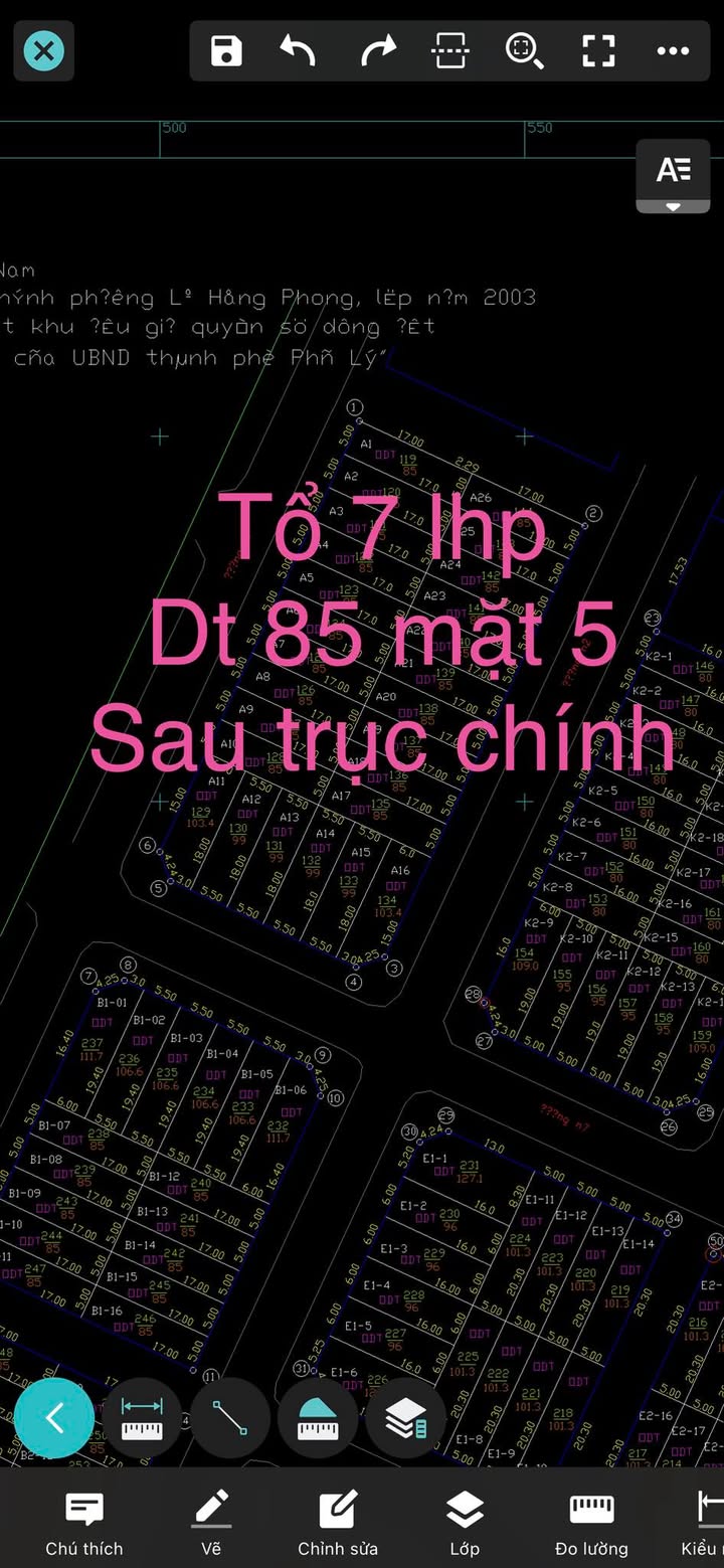 Đất nền Tổ 7 Lê Hồng Phong Phủ Lý 85m² - Sổ đỏ chính chủ