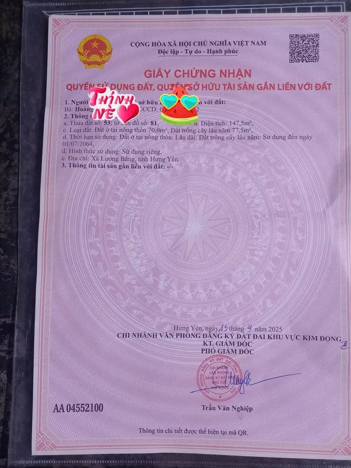 Đất Nền Kim Động 132m² - Hai Mặt Đường, Gần KCN, Giá 2.x Tỷ