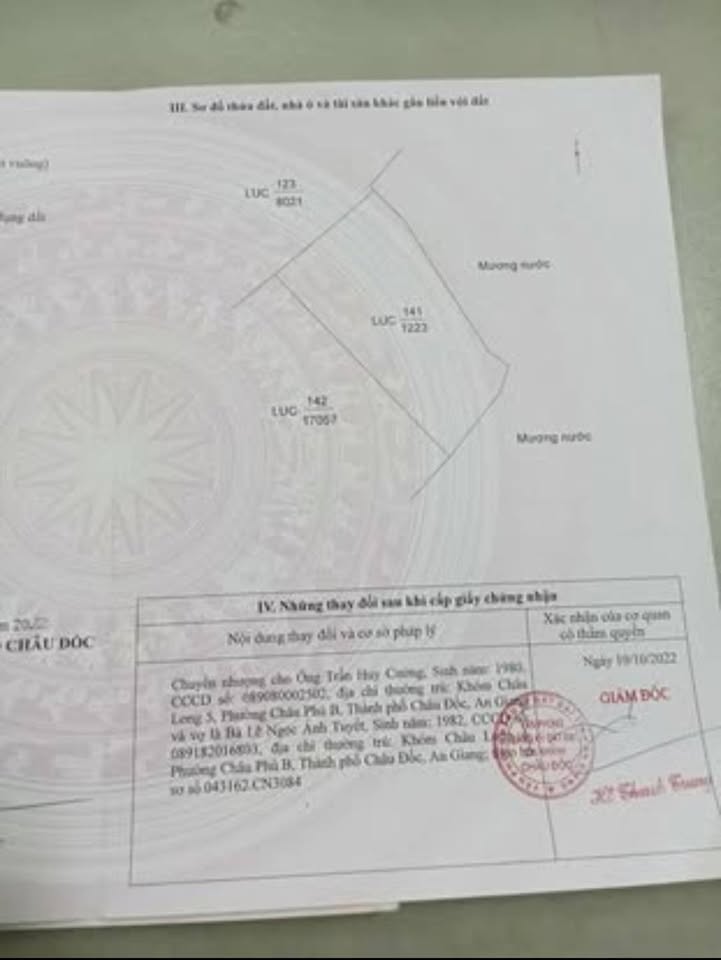 Đất vườn Châu Đốc An Giang 1.200m² chỉ 550 triệu - Nghỉ dưỡng lý tưởng!