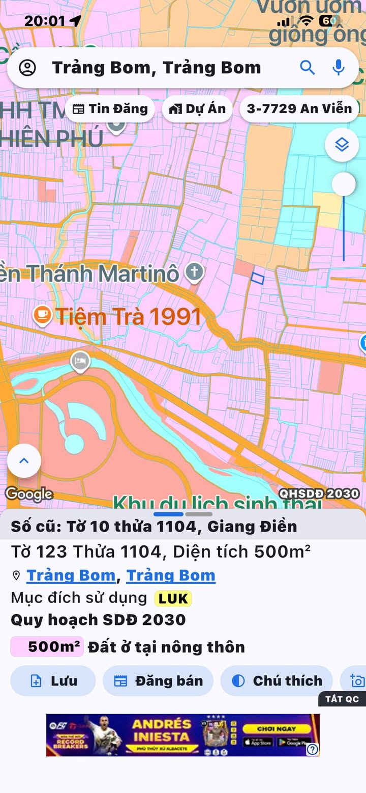 Bán gấp đất nền 100m² Ấp Độc Lập, Trảng Bom, Đồng Nai - 790 triệu