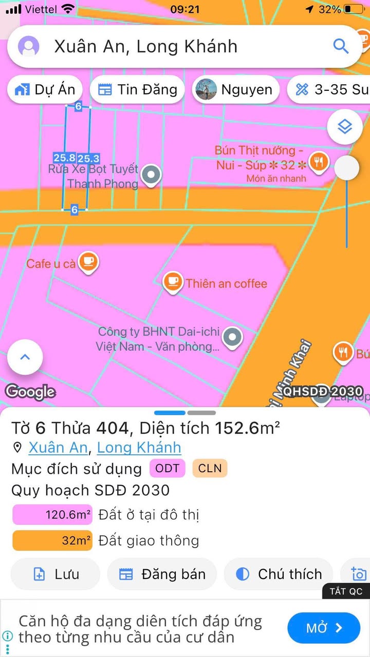 Bán Đất 150m² Mặt Tiền Đường Nhựa Phường Phú Bình, Long Khánh - Giá Tốt