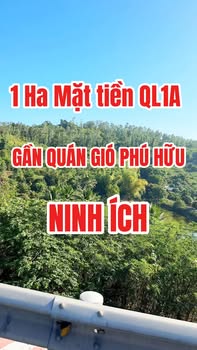 Bán Đất Mặt Tiền QL1A Ninh Hòa 10.000m² - Cơ Hội Đầu Tư Vàng