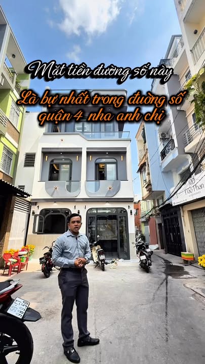 Nhà Mặt Tiền Đường Số Quận 4 - 34m² - 3PN - 9.5 Tỷ