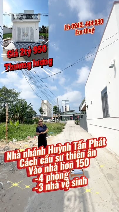Bán nhà phố Huỳnh Tấn Phát Rạch Giá 100m² 2.95 tỷ - Full nội thất