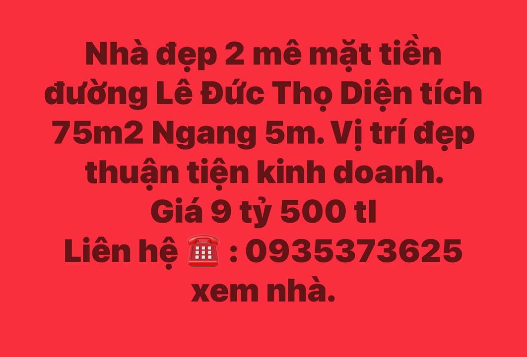Nhà Phố Lê Đức Thọ Quy Nhơn 75m² - Mặt tiền kinh doanh đắc địa!