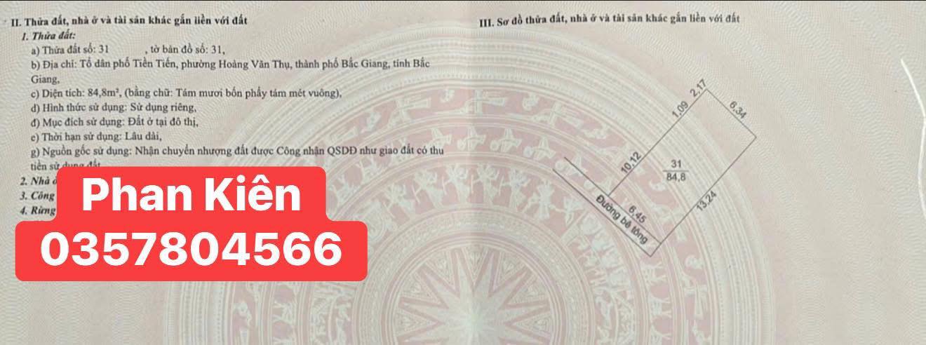 Bán nhà 3 tầng Ngõ Hồ Công Dự 85m² - Giá tốt hiếm có!