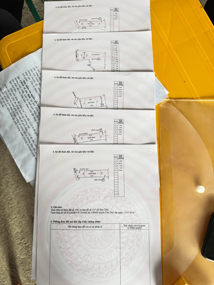 Bán Gấp 5 Lô Đất Vàng Tam Tiến, Bắc Giang – 280m² – Sổ Đỏ Riêng