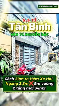 Nhà 34m² Nguyễn Bặc, Tân Bình - 5 Tỷ, Hẻm Rộng Ô Tô