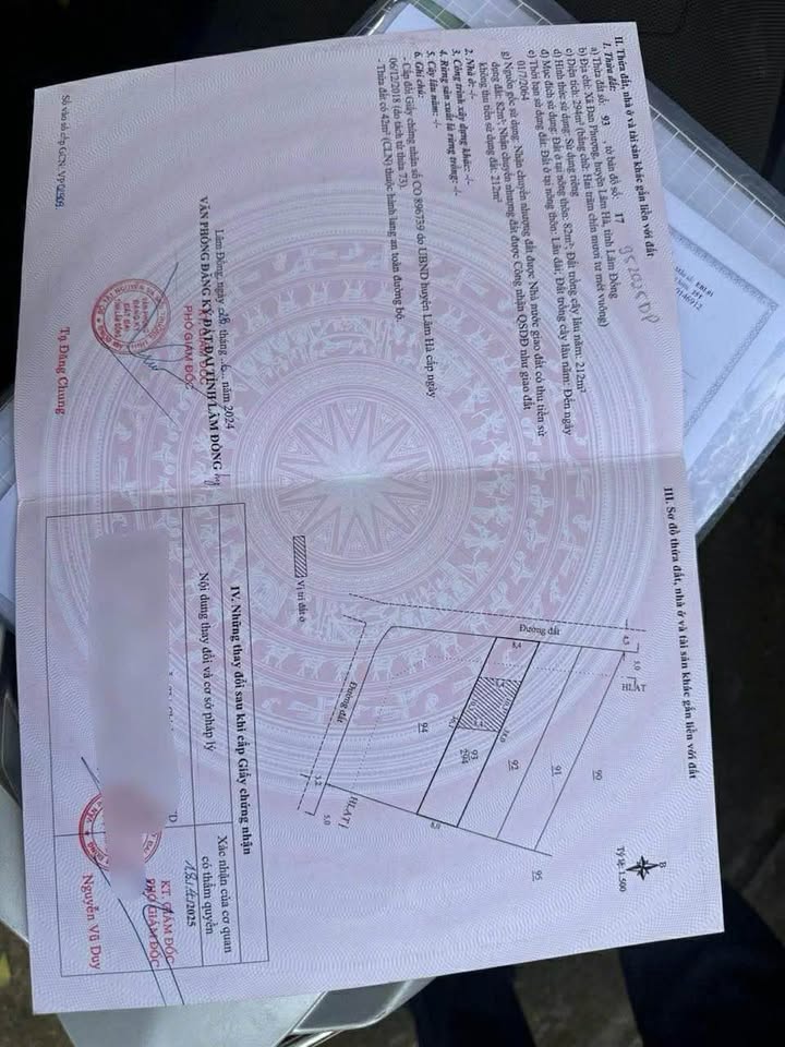 Đất nền Thôn Nhân Hoà Lâm Hà 319m² - Sổ đỏ chính chủ, công chứng ngay!