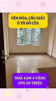 Nhà Nguyên Căn 5PN Cầu Giấy - Ô Tô Đỗ Cửa, Giá 20 Triệu/Tháng