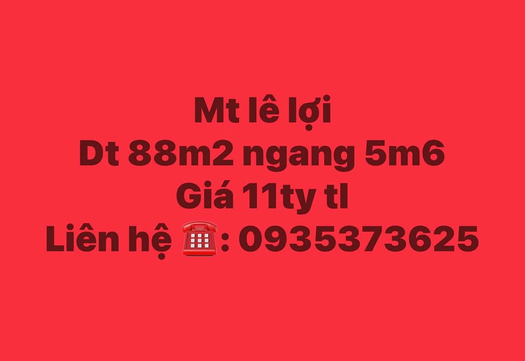 Nhà Phố Lê Lợi Quy Nhơn 88m² - Mặt tiền kinh doanh đắc địa!