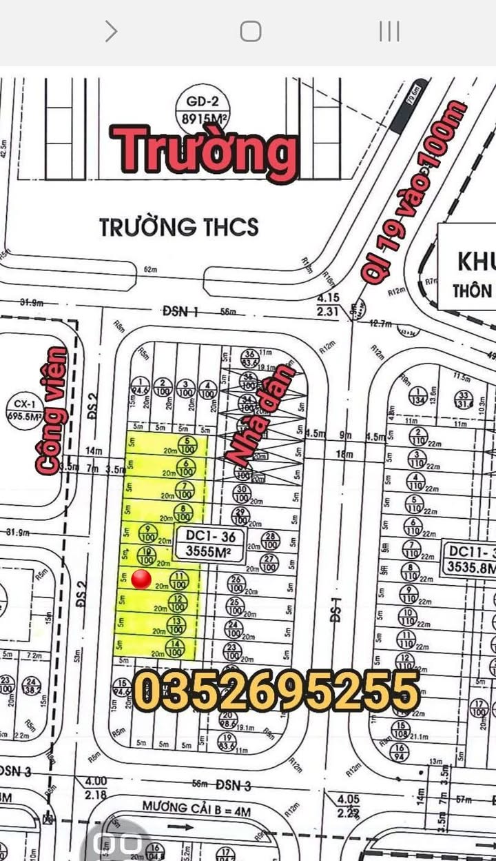 Đất Nền 100m² TT Tuy Phước - Sổ Đỏ Sẵn Sàng, Gần Công Viên, 1.6 Tỷ