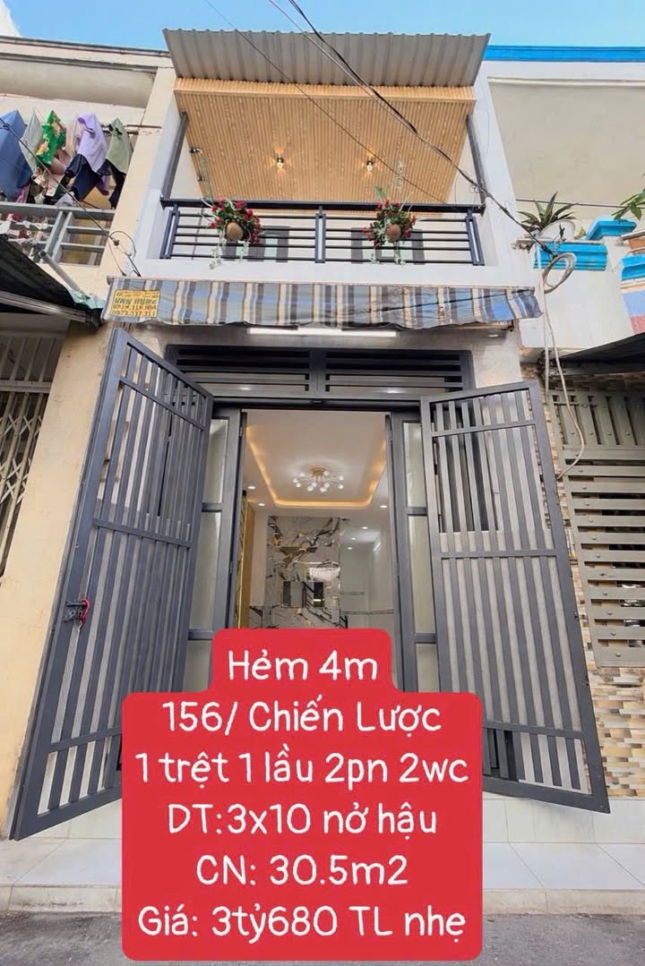 Nhà Riêng Hẻm 156 Chiến Lược Bình Tân 30.5m² - Sẵn sàng ở ngay!