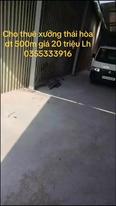 Cho thuê kho xưởng 500m² Tân Uyên, Bình Dương - Sẵn sàng hoạt động