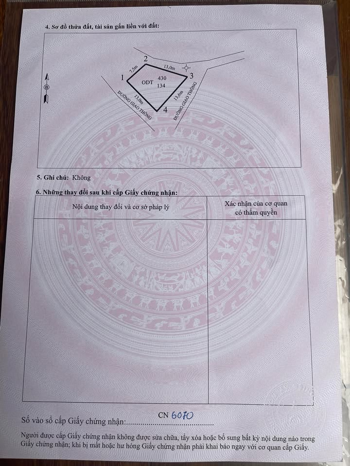 Đất nền Lâm Thao, Phú Thọ 134m² - Sổ đỏ chính chủ, băng 1 hồ sinh thái!