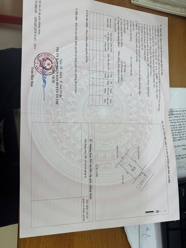 Bán đất giãn dân Bãi Sậy Ân Thi 200m² giá 3.2 tỷ - Sổ đỏ chính chủ