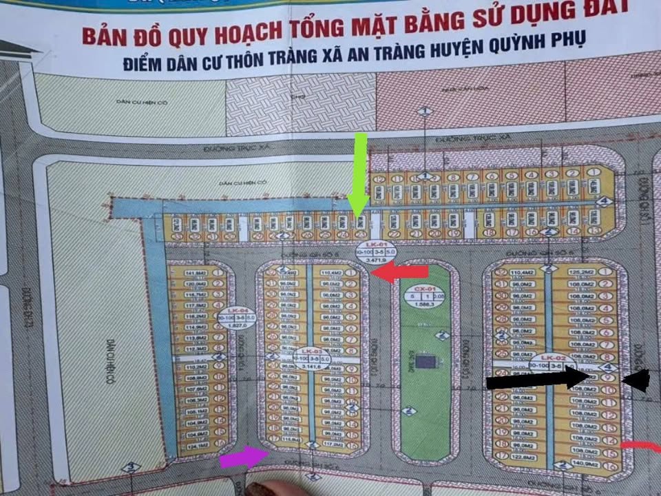 Đất Nền Quỳnh Phụ 96m² - Lô Khe Thoáng Sổ Đỏ