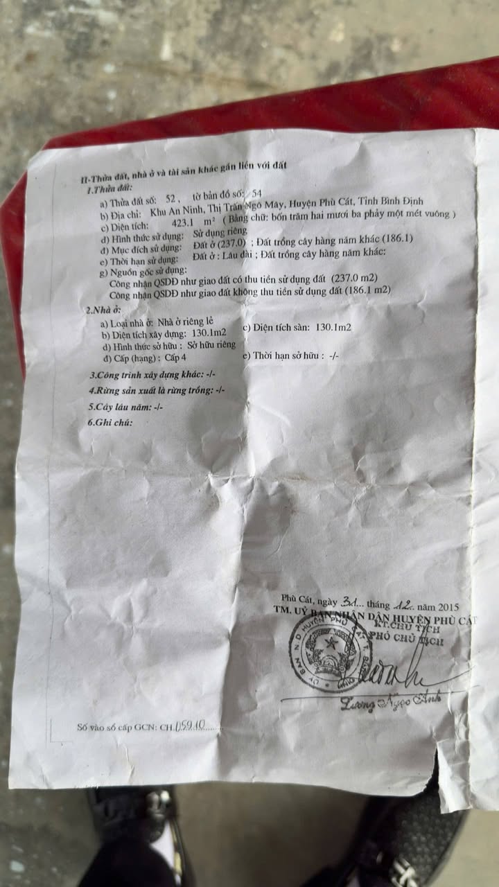 Nhà cấp 4 Thị trấn Ngô Mây 307m² - Vị trí đẹp, Sẵn sàng ở ngay!