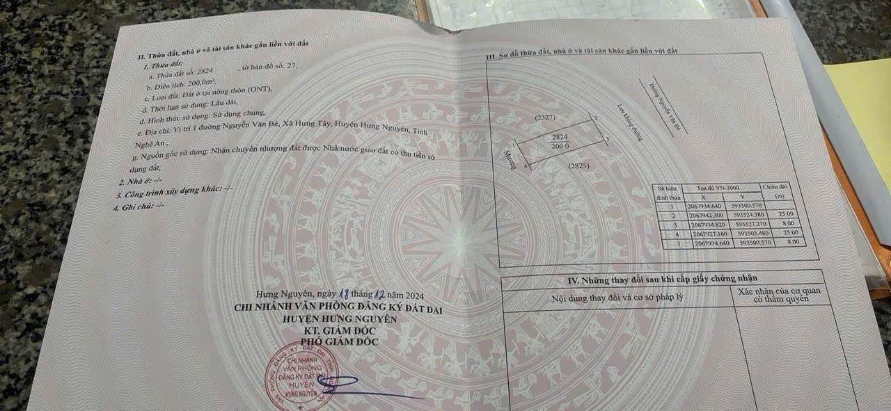 Đất Mặt Tiền Ngô Đức Mai - Hưng Nguyên 200m² Kinh Doanh Đắc Lộc