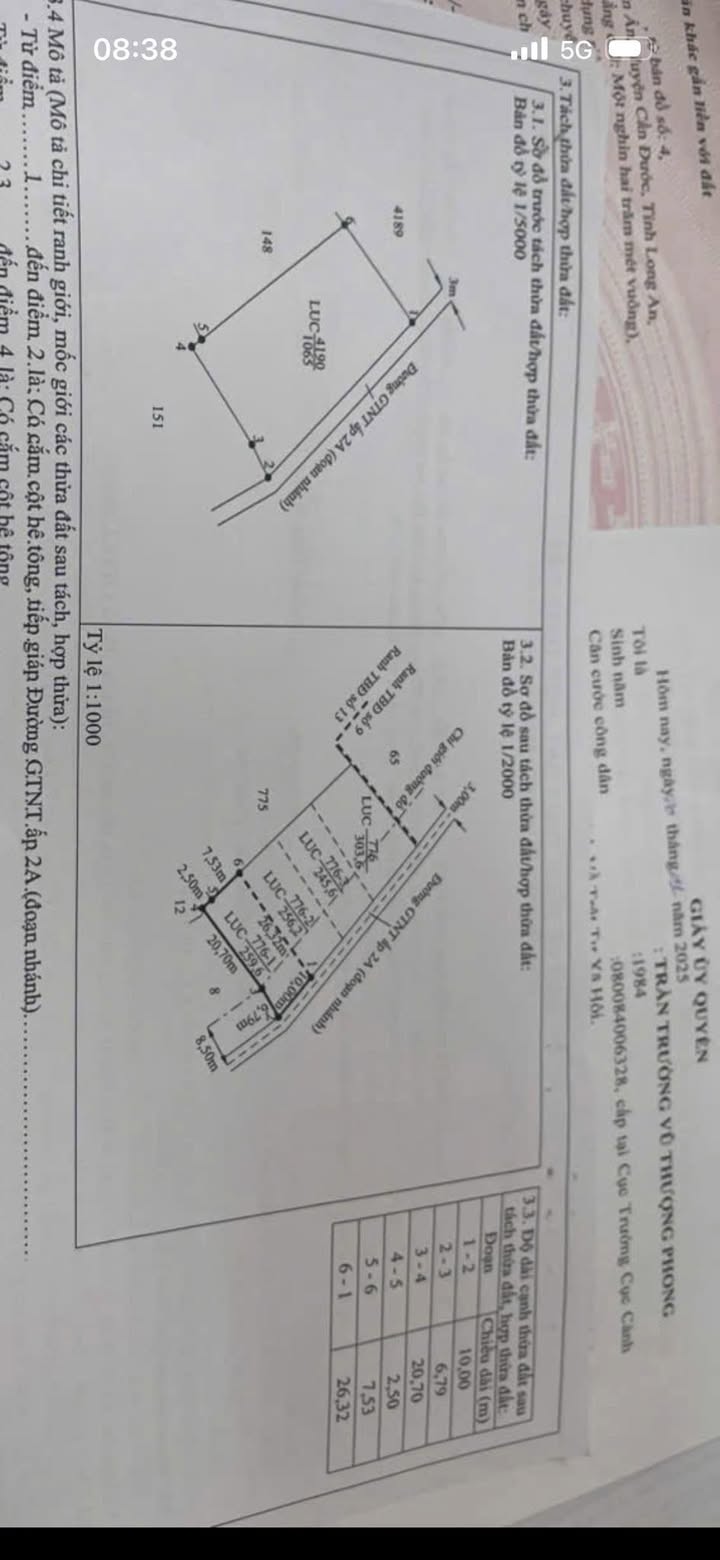 Bán Đất 260m² Cần Đước, Long An - Sổ Đỏ Sẵn Sàng, Gần Trung Tâm