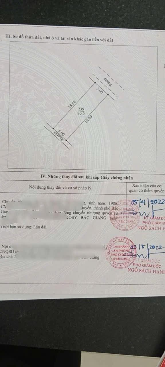 Đất nền Kosy Bắc Giang 90m² - Sổ đỏ sẵn sàng, đầu tư sinh lời