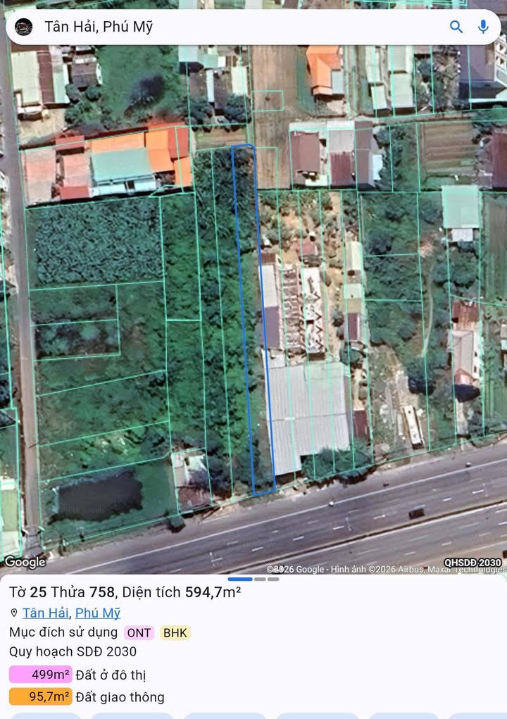 Đất Đô Thị 1800m² Mặt Tiền 51, Tân Hải, Phú Mỹ - Sẵn Sàng Kinh Doanh