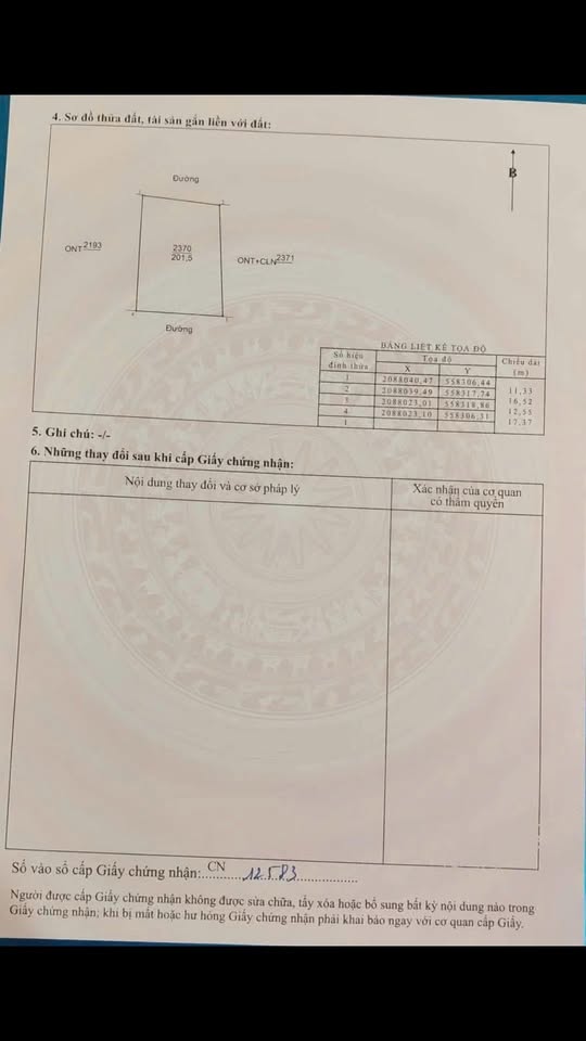 Đất nền Đà Sơn Đô Lương 200m² - Hướng Thanh Chương, Giá 1 Tỷ