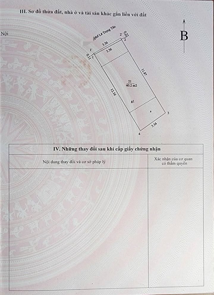 Nhà Mặt Tiền Lê Trọng Tấn 40.2m² - Ngõ Oto, Vỉa Hè - 16.5 Tỷ