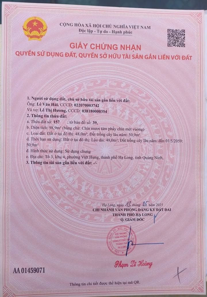 Đất nền Ngõ 6 Việt Hưng 99m² - Sổ đỏ chính chủ, ô tô quay đầu!