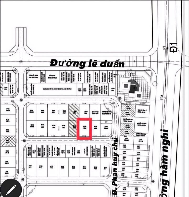 Đất Nền Hà Tĩnh 345m² mặt tiền Phan Huy Chú - Đường to ô tô