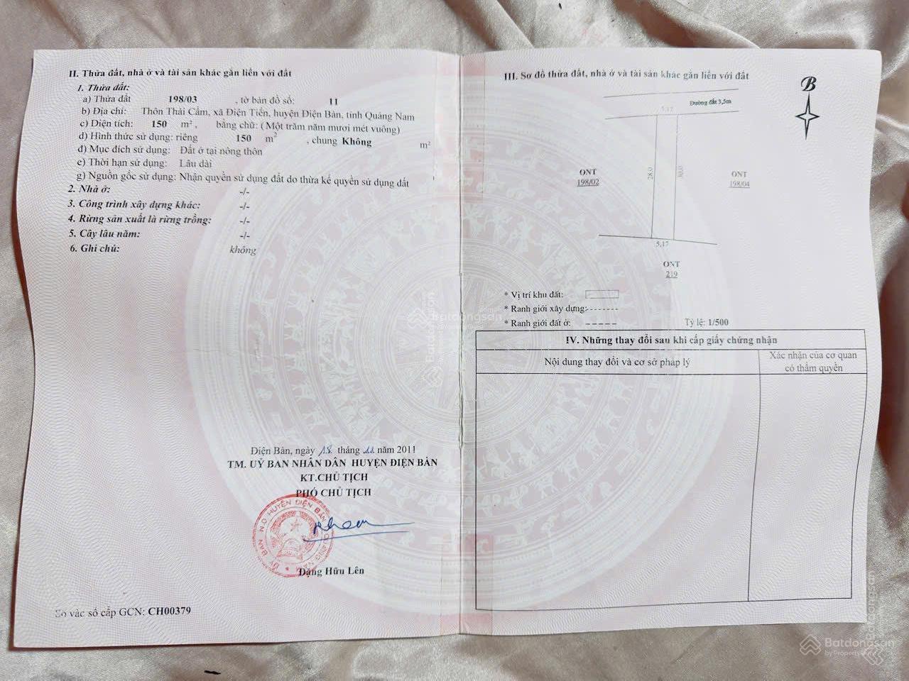 Đất Vàng Điện Tiến 150m² - Sổ Đỏ Chính Chủ, Giá 1.4 Tỷ