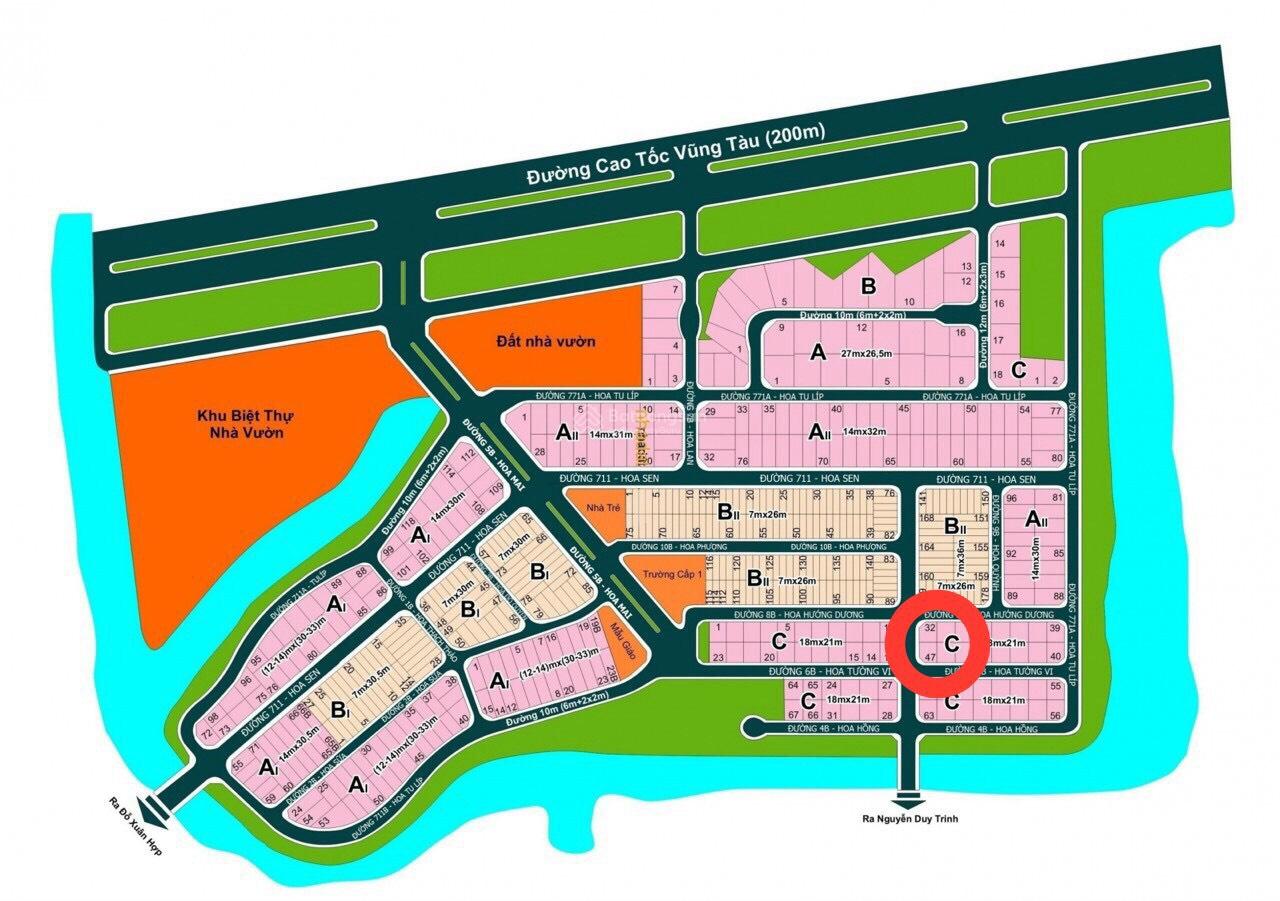 Bán Nền Biệt Thự KDC Bách Khoa - Đối Diện Global City, 446m², 26.3 Tỷ
