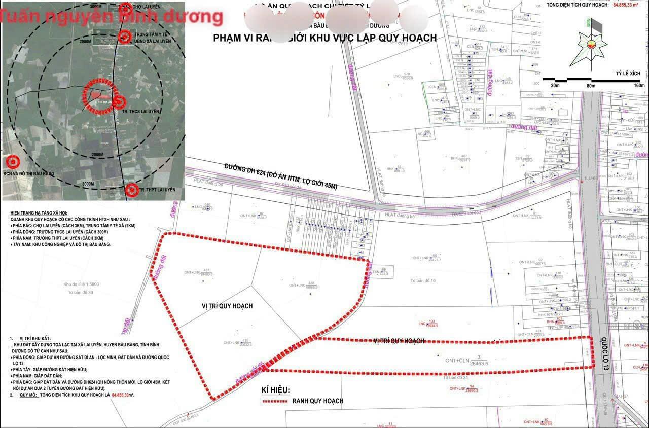 Đất Vàng Bàu Bàng 84819m² - Mặt Tiền ĐLBD, 210 Tỷ - Sẵn Sổ Đỏ