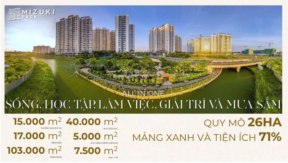 Căn hộ Mizuki Park 56m² giá 8.5 triệu - Bàn giao ngay!