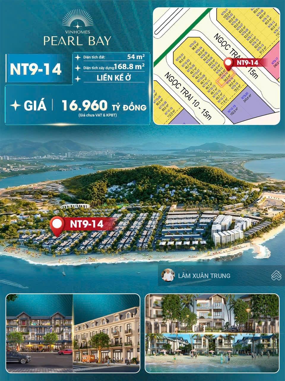 Nhà riêng Vinhomes Pearl Bay Nha Trang 54m² - Đầu tư sinh lời 16.96 tỷ