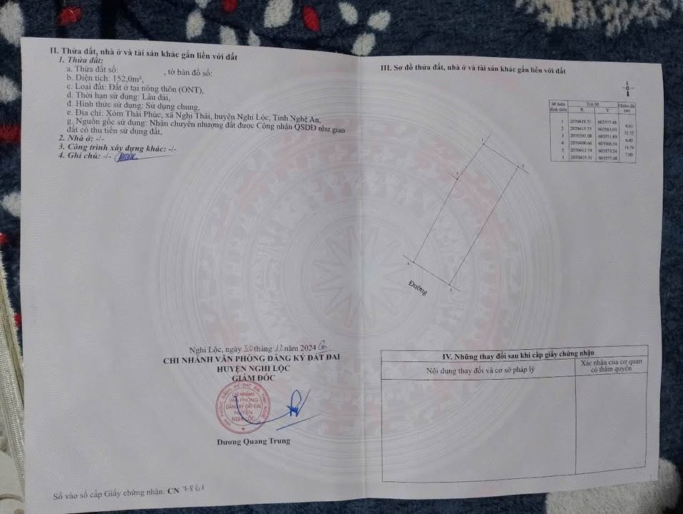 Đất Nền Khối Thái Phúc, Nghi Thái 152m² - Sổ Đỏ Chính Chủ