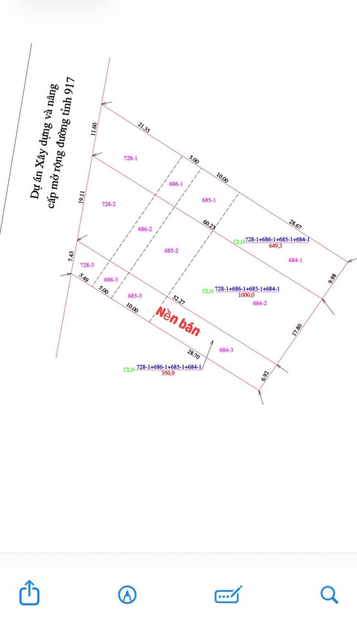 Đất nền Lộ 917 Phong Điền 350m² giá 2.8 tỷ - Tiềm năng tăng giá!